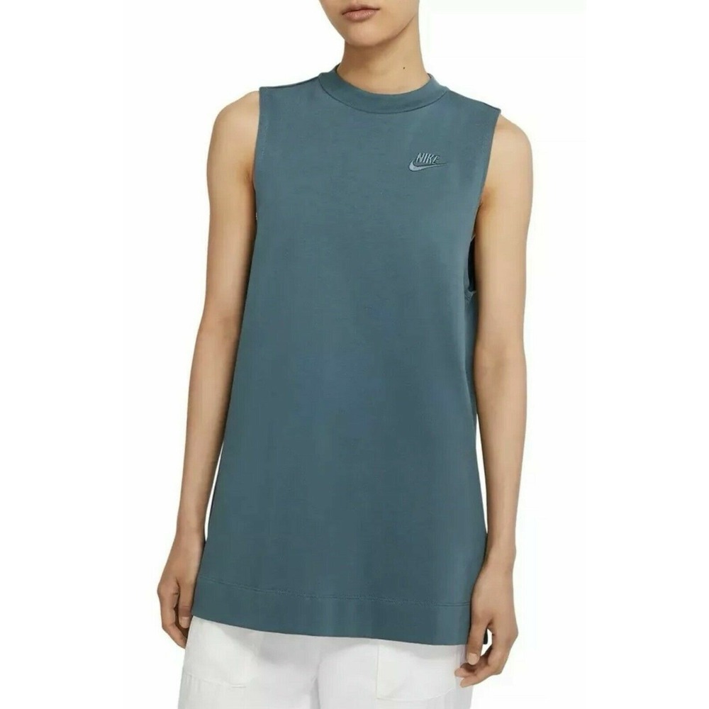 Nike Teal Sleeveless Heavy Shirt Size Small Top Women's Workout